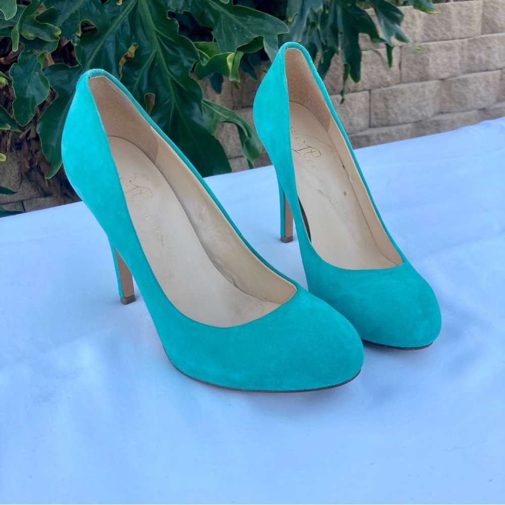 Ivanka Trump Blue Heels with Classic Pump Style and High Stiletto